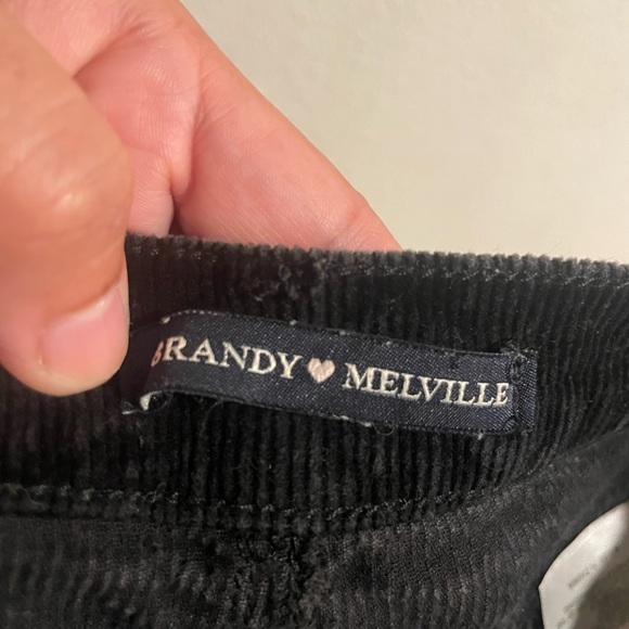 Brandy Melville Black Corduroy Skirt Size Small‎ - Picture 2 of 5